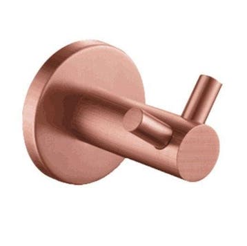 Aloni Design Muurhaak Dubbel geborsteld koper, Ophalen of Verzenden, Nieuw, Koper, Bad