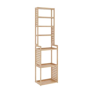 [en.casa] Staand rek Forssa bamboe 165x42x28 cm houtkleurig, Verzenden, Nieuw