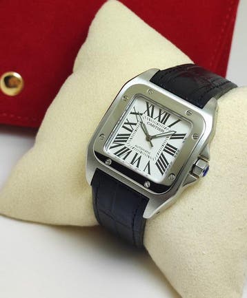 Cartier - Santos 100 Medium - Ref. 2878 - Heren - 2010-2020, Nieuw