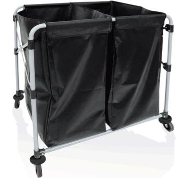 Linnenwagen | Ijzer/PVC | Inklapbaar | Incl. Waszakken |, Verzenden, Nieuw in verpakking