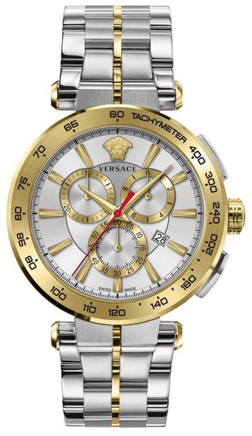 Versace VE6CA0423 Aion Chrono horloge, Overige merken, Staal, Verzenden, Polshorloge