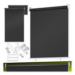 Rolgordijn - Verduisterend - 160x240 cm - Antraciet - KESSER, Verzenden, Zo goed als nieuw