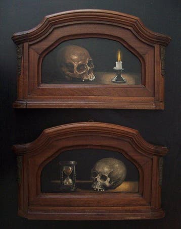 Italiaanse school (XX) - Memento Mori, Antiek en Kunst
