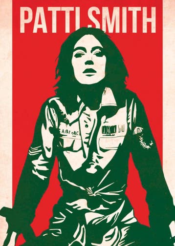 Posters - Poster Smith, Patti - Rood/Groen, Verzenden, Zo goed als nieuw
