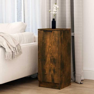 vidaXL Dressoir 30x30x70 cm bewerkt hout gerookt, Huis en Inrichting, Verzenden, Nieuw, Overige houtsoorten, Minder dan 50 cm