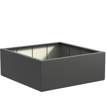 Polyester plantenbak 160x160x60cm - Met bodem, Kunststof, 100 cm of meer, Vierkant, Nieuw
