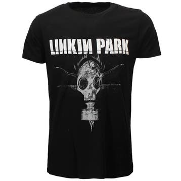 Linkin Park Dragon Fly Gas Mask T-Shirt Zwart, Verzenden, Nieuw