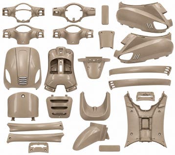 Kappenset cappucino RSO Sense/Vx50 (S)/Riva (S)/Vespa-look (, Verzenden, Nieuw