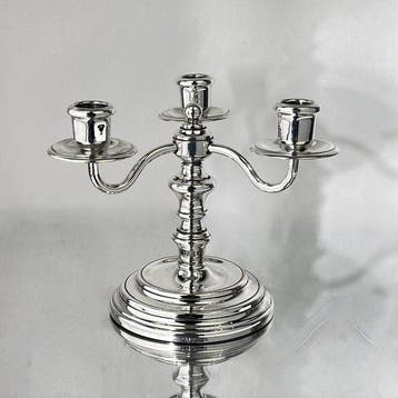 Christofle - Kandelaber Albi - Verzilverd - Drie-licht