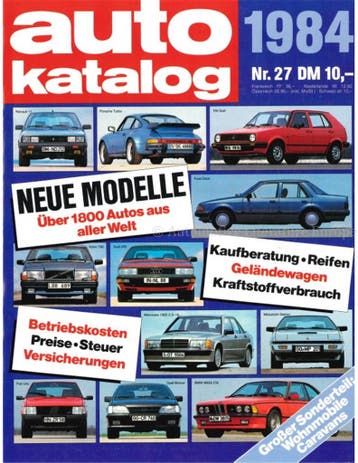 1984 AUTO KATALOG DUITS 27, Boeken, Nieuw, Author