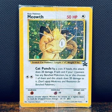Pokémon Card - Meowth Holo Sealed Promo 10 - Pokémon, Hobby en Vrije tijd, Nieuw