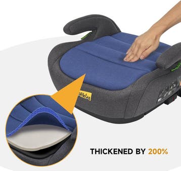 Zitverhoger isofix - Stoelverhoger auto - 6-12 jaar - Blauw, Kinderen en Baby's, Autostoeltjes, Verzenden, Zo goed als nieuw