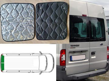 Ford transit deuren achterzijde Raamisolatie Black 2006-2014, Ophalen of Verzenden, Nieuw