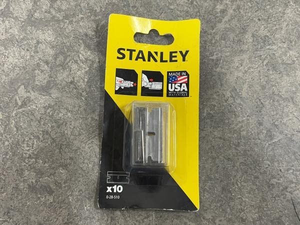 Veiling - 5x Stanley glasschraper reservemes 40mm 10-pack, Doe-het-zelf en Verbouw, Gereedschap | Handgereedschap