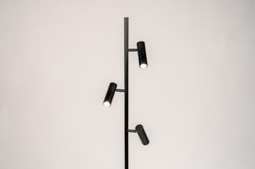 Rietveld Vloerlampen - Zwart - Metaal, Aluminium, Huis en Inrichting, Lampen | Vloerlampen, Verzenden, Nieuw