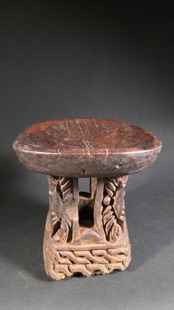 houten kruk - Bamileke - Kameroen (Zonder minimumprijs), Antiek en Kunst