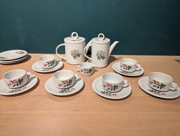 Villeroy & Boch - Koffie- en theeservies (18) - pink rose -