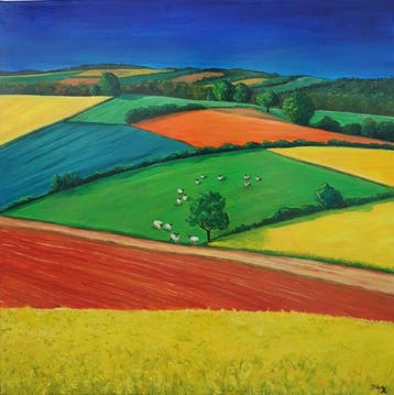 Christine Bleny - A Flock in the Fields