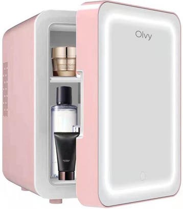 Mini koelkast - Skincare Fridge - Frigobox - 4 Liter - Roze, Witgoed en Apparatuur, Koelkasten en IJskasten, Verzenden, Zo goed als nieuw