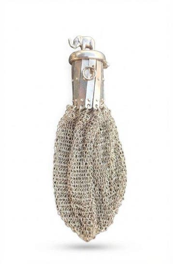 Figuur - Bolsa, Porta moedas em Prata - .833 zilver