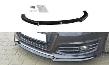 Voorspoiler V.2 Audi S3 8P FL Glanzend zwart, Ophalen of Verzenden, Nieuw