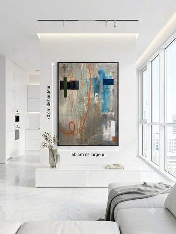 frank poiret - IMPULSION (2026) – Œuvre originale – 70 × 50, Antiek en Kunst