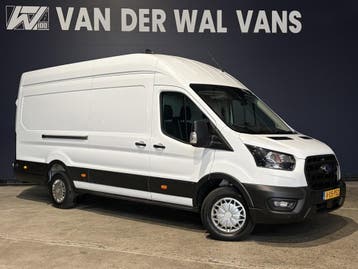 Ford Transit 2.0 TDCI 131pk L4H3 Jumbo Euro6 Airco | Camera, Stof, Gebruikt, Wit, Dealer onderhouden