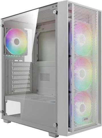 ATX Mid Tower Behuizing Wit | Gehard Glas | Tweedekansje, Computers en Software, Ophalen of Verzenden, Zo goed als nieuw