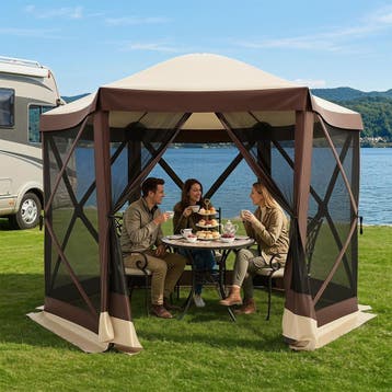2dekans | Coast Pop-up Partytent - met 6 muskietennetten -, Caravans en Kamperen, Ophalen of Verzenden, Zo goed als nieuw