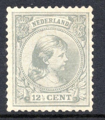 Nederland 1891 - Koningin Wilhelmina type hangend haar -, Postzegels en Munten, Postzegels | Nederland, Gestempeld