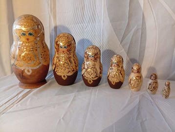 Beeldje - Russian Matryoshka Nesting Dolls – Sergiev Posad, Antiek en Kunst, Antiek | Speelgoed
