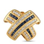 Hanger - 18 karaat 18K geelgouden hanger met 0,76 ct diamant