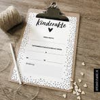 Hippe Kaartjes - Kinderakte bruiloft met klembord, Diversen, Wenskaarten, Verzenden, Nieuw