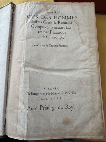 Plutarque /Jacques Amyot - Les Vies des hommes illustres
