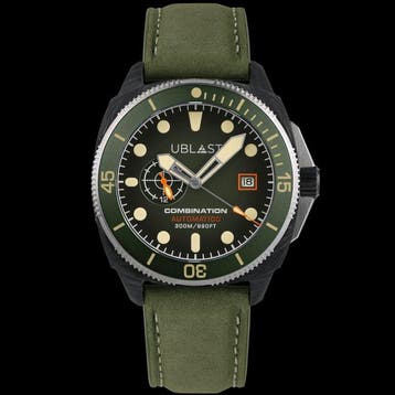 Ublast - Combination - Carbon & Titanium - UBCO42GN - Ltd., Sieraden, Tassen en Uiterlijk, Horloges | Heren, Nieuw