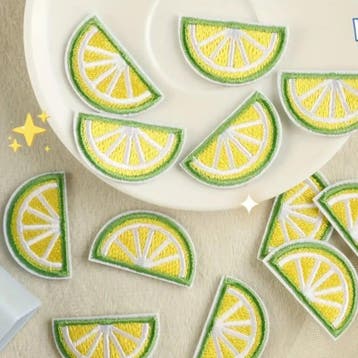Embleem - 3 stuks - lemon - citroen - mix - geel - margri..., Ophalen of Verzenden, Nieuw, Overige typen