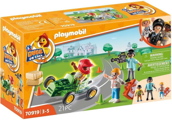 Playmobil Duck On Call - Ambulance actie. Help de racer! - 7, Kinderen en Baby's, Speelgoed | Playmobil, Nieuw, Verzenden