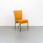 10x Montis Spica Stoel Leem Leer - Zwart Frame, Huis en Inrichting, Stoelen, Ophalen, Zo goed als nieuw, Overige kleuren, Leer