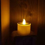 Solar waxinelichtjes led kaarsen Warm Wit - 6 stuks, Kunststof, Verzenden, Minder dan 50 watt, Staande lamp