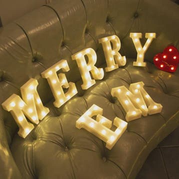 Decoratieve LED Letter & Cijfer Lampen - Creëer Sfeer met Wa, Verzenden, Nieuw