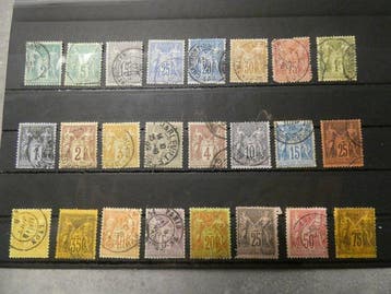 Frankrijk 1877/1898 - Type Sage - Alle types II behalve nr., Gestempeld