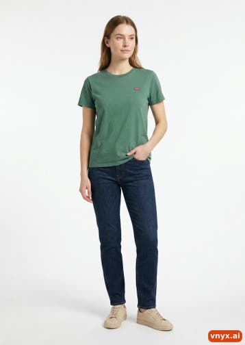 Levis T-shirts Dames maat S Groen Vintage, Ophalen of Verzenden, Nieuw