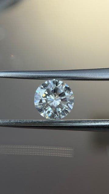 1 pcs Diamant (Natuurlijk) - 0.54 ct - Rond - F - VVS1 - HRD, Nieuw