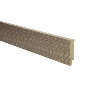 Rechte folieplint 70x14 marquant eiken bruin (Folie plinten), Overige materialen, Verzenden, 50 tot 150 cm, Overige typen