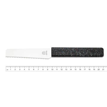 RÖR Solingen Zwart broodjesmes met kunststof greep, 10 cm.., Ophalen of Verzenden, Nieuw, Zilver