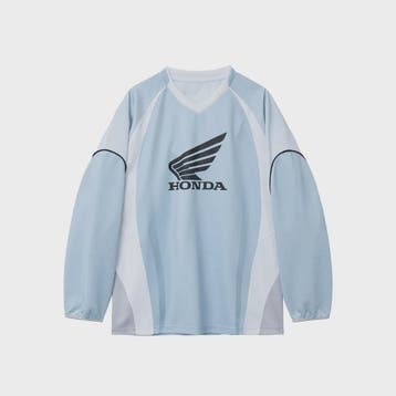 Honda Wielershirt Lange Mouw - Ademend V-hals Sportshirt voo, Verzenden, Nieuw
