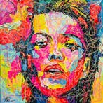 Joaquim Falco - WOMAN XL Fluor Paint, Antiek en Kunst