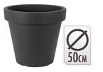 Bloempot kunststof rond 50cm antraciet, Ophalen of Verzenden, Nieuw