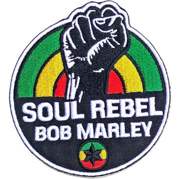 Bob Marley - Soul Rebel - patch officiële merchandise, Ophalen of Verzenden, Nieuw, Kleding