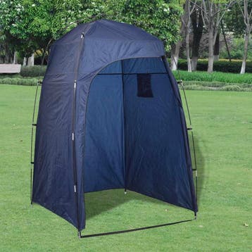 vidaXL Douche-/WC-/omkleedtent blauw, Caravans en Kamperen, Verzenden, Nieuw